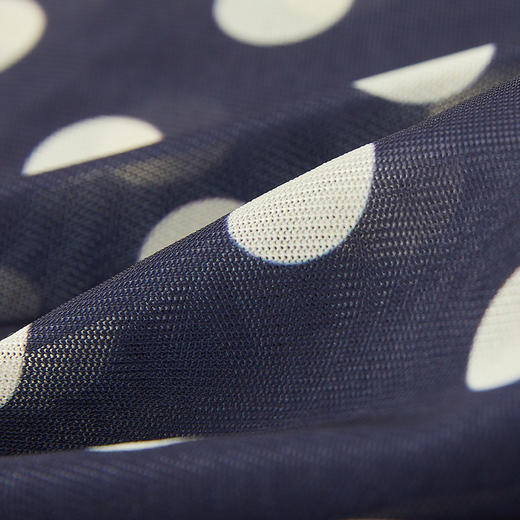 谜底波点T恤短袖女2024年夏季新品百搭特色修身高弹上衣242MT0719 商品图3