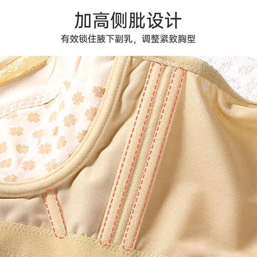 唐韵古色调整型文胸 记忆钢圈薄棉杯 更聚拢 承托性更好 商品图3