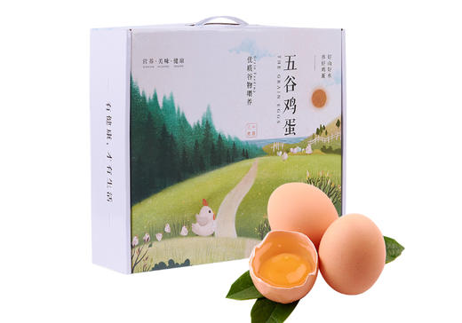 湖北山林散养果园土鸡蛋30枚手提礼盒 商品图0