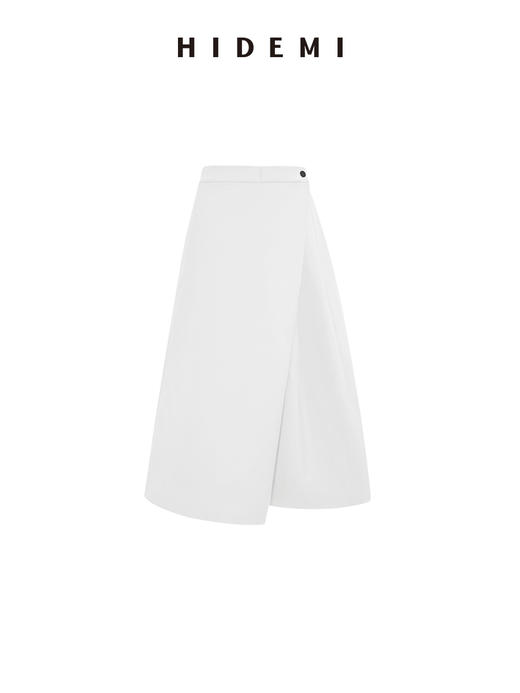 HIDEMI设计感立体廓形飘带领套装 短袖上衣/弯刀裤 商品图12