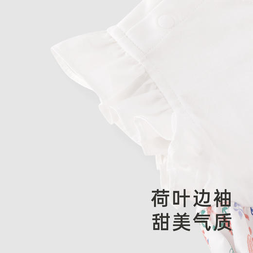 【商场同款】英氏儿童连体衣夏纯棉三防女童爬服新款婴儿衣服 商品图3