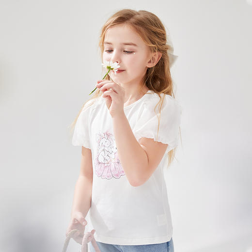 笛莎Deesha T恤2024夏季新款时尚短袖T恤 商品图1