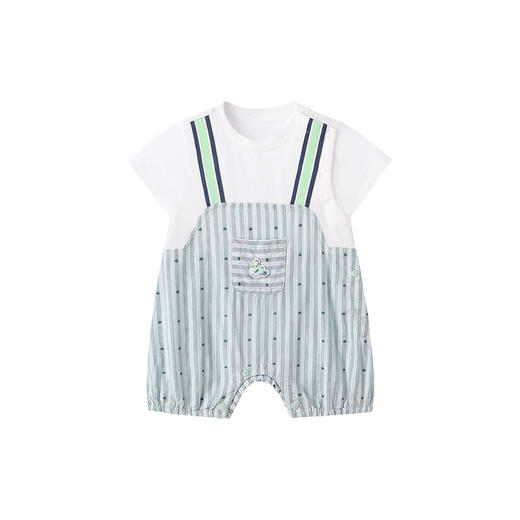 【商场同款】英氏童装连体衣假两件春夏短袖透气婴儿衣服新款 商品图4