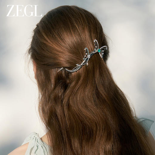 ZEGL设计师精灵之舞系列蝴蝶发夹子2024新款高级感头饰发卡发饰品 商品图1