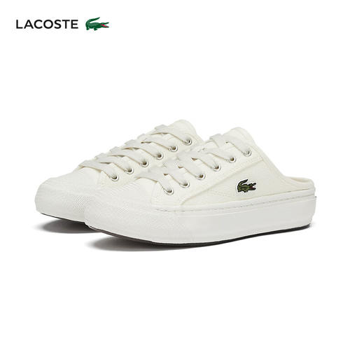 Lacoste法国鳄鱼女鞋新款圆头系带运动休闲鞋半拖懒人鞋47CFA0008 商品图2
