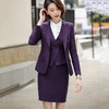 TZW-干练气质紫色西装套装女春秋新款高端通勤西服工作服 商品缩略图3