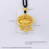 【限时克减150元】足金999.9 古法黄金挂绳双面镂空福字铃铛如意福字锁包吊坠网红锁包（含珠子）(ANWZGFDZ00312-2)（预售产品下单后不退款不退货不换货不补差价） 商品缩略图4