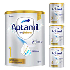 【保税】澳洲铂金 白金爱他美（Aptamil）1段2段3段4段婴儿配方奶粉白金版 900g（新旧版随机发）