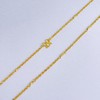【限时克减150元】足金999.99 五9黄金绞丝间筒项链(ACXL00103)补差价）补差价）预售产品下单后不退款不退货不换货不补差价 商品缩略图0