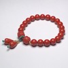 新款双坠-8毫米红砂女士手链 饰品美物 商品缩略图3