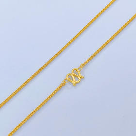 【限时克减150元】足金999.9 圆肖邦链项链(XL00014-09)补差价）补差价）预售产品下单后不退款不退货不换货不补差价