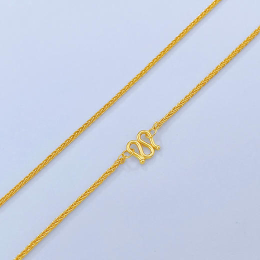 【限时克减150元】足金999.9 圆肖邦链项链(XL00014-09)补差价）补差价）预售产品下单后不退款不退货不换货不补差价 商品图0