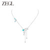 ZEGL设计师精灵之舞系列蝴蝶项链女款2024新款流苏锁骨链颈链饰品 商品缩略图4