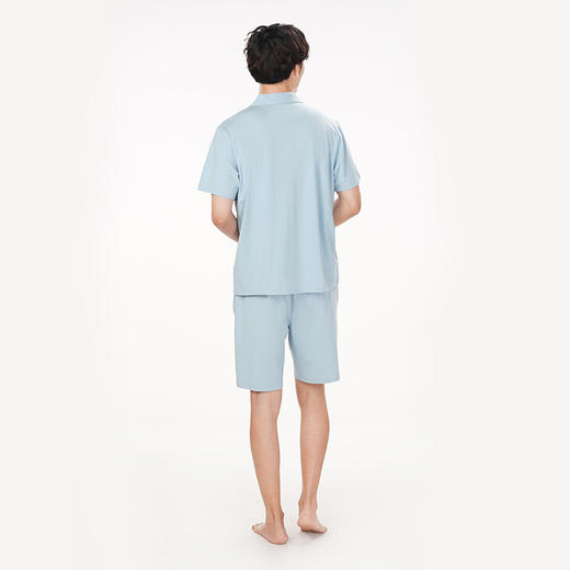 都市丽人亲情蜜语都市锋尚好睡好眠春夏睡衣男32支CVC单面家居服薄款短袖短裤男士棉质套装FH40A8 商品图3