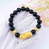 【限时克减150元】足金 #招财进宝 3D硬金招财金币貔貅手串间金币转运珠黑玛瑙手串弹力绳成品手串(AA3DSC00423)预售产品下单后不退款不退货不换货不补差价 商品缩略图3