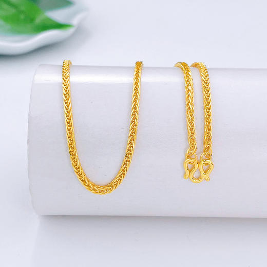 【限时克减150元】足金999.9 方肖邦链项链(XL00013-10)预售产品下单后不退款不退货不换货不补差价 商品图1