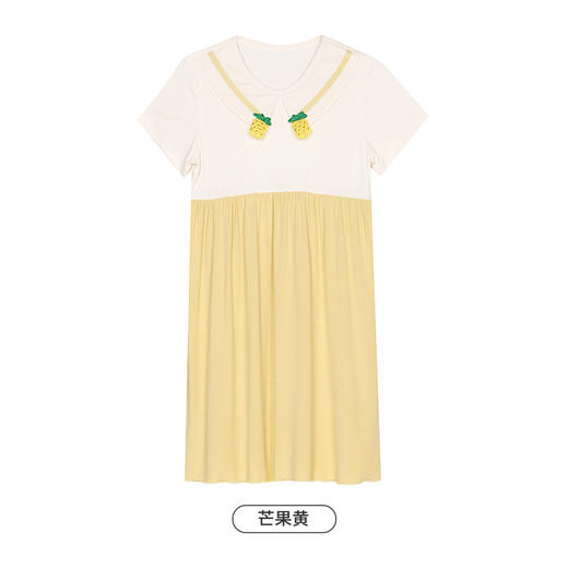 都市丽人眯雅佳生活家居春夏睡衣女童针织人棉家居服薄款短袖裙童装棉质裙装JH46A2 商品图7