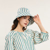 谜底条纹渔夫帽女士2024年夏季新品田园风度假清爽帽子242MQ0905 商品缩略图1
