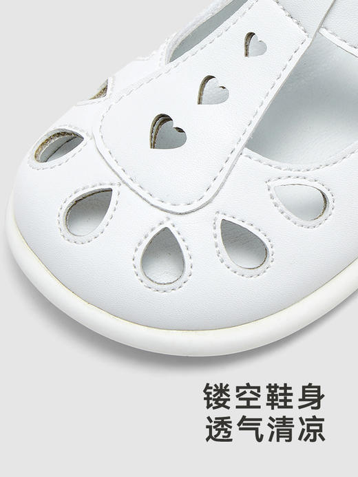 英氏婴儿凉鞋夏季透气小白鞋女宝宝凉鞋2024新款YFXFJ2Q039A 商品图2