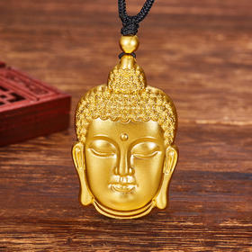 【限时克减150元】足金999 #祈福 古法空心佛头挂绳吊坠（含珠子）(YGFDZ00001-5)（预售产品下单后不退款不退货不换货不补差价）（预售产品下单后不退款不退货不换货不补差价）