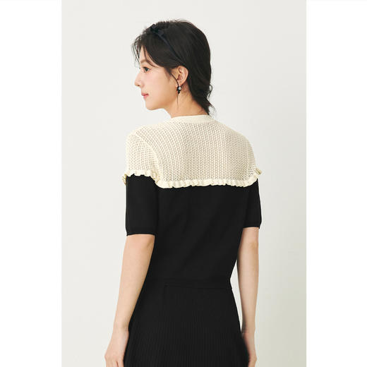 【严选】诗凡黎春精致法式浪漫荷叶边装饰两件套SF3130261 商品图4