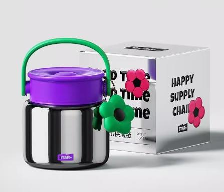 世大家焖了个焖焖烧杯酷紫紫（银色） 商品图0