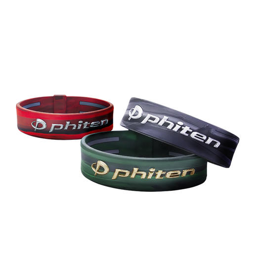 ⁶捡漏【日本】Phiten法藤 RAKUWA大理石水溶金技术手环 17cm 红、灰、绿三色可选 SS06-QTT-FT 商品图5