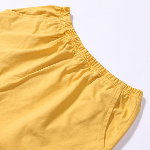 都市丽人生活家居春夏睡衣女32支CVC单面家居服薄款短袖短裤女士棉质套装LH42D1 商品图5