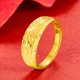 【限时克减128元】足金999.9 黄金龙凤活口蛇肚戒(JZ00685-01)（预售产品下单后不退款不退货不换货不补差价）