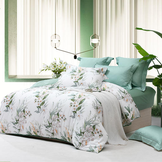 多喜爱 全棉新疆棉清新花卉四件套 绿嘢/柠熙/春日狂想曲hlcs 商品图8