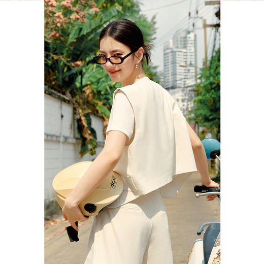 【严选】诗凡黎春精致金属扣装饰马甲SF3410161 商品图4