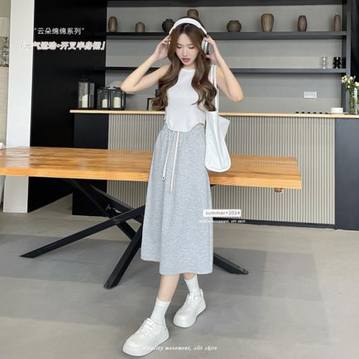 💥【骆柒柒元气 • 开叉半身裙5688】松弛感整个拿捏住了各种party😋聚会穿它稳赢满满的高级感! ⭕灵动的裙摆好显身材，太太太美了吧!+ 🌿 商品图1