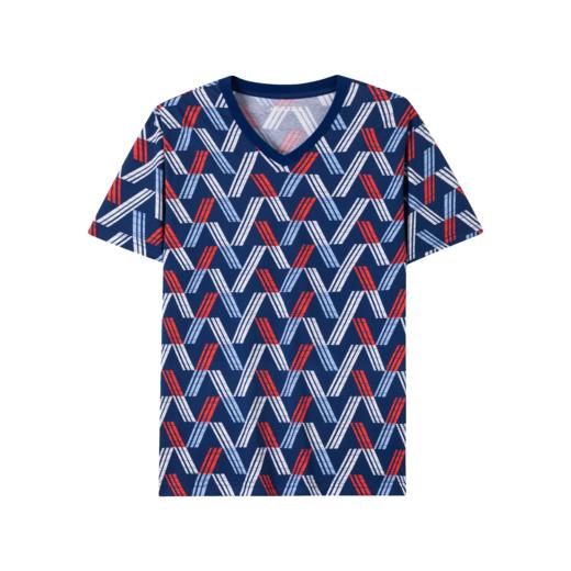 【全棉吸汗】SCHIESSER德国舒雅男士V领纯棉短袖短裤套装39/22582H 商品图1