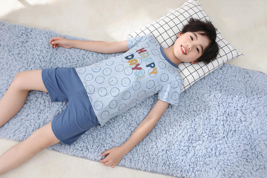 【39元限时秒杀】【秀黛】男童圆领印花短袖套装男童儿童男童夏季睡衣家居服H2441005T【门店同款】【如遇缺货自动退款，介意勿拍】 商品图7