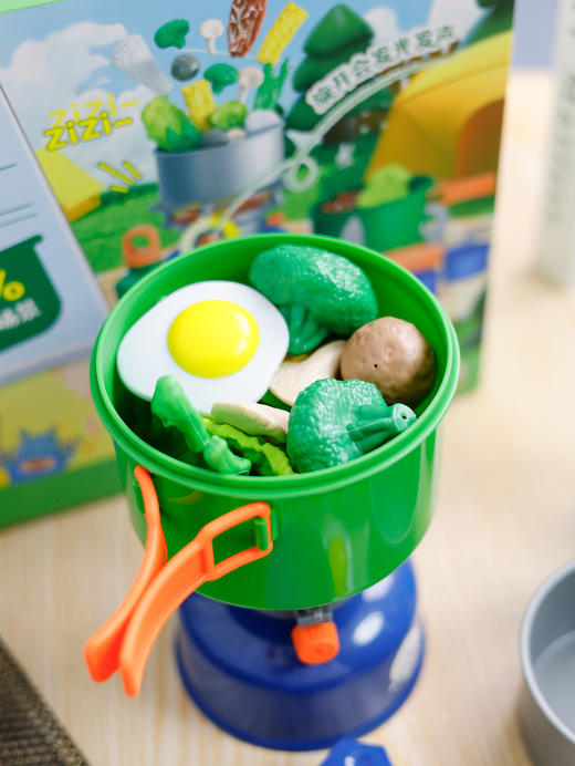 【欢乐客露营小达人】春游踏青宝宝必备打造户外露营氛围感，一定要带上的露营装备含15件露营装备，19件仿真食材露营装备和食材按照实物100%还原 自带声光效果，让你声临其境 商品图3