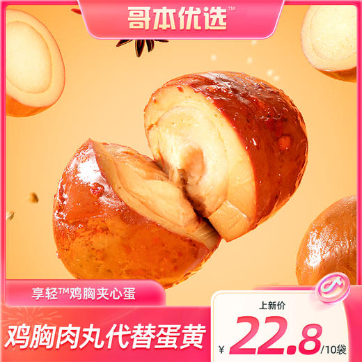 哥本优选鸡胸夹心蛋 35g/个 商品图0