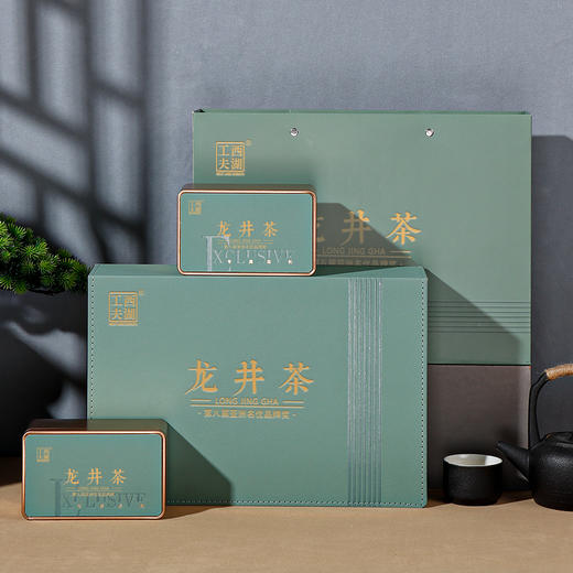 【2024明前特级龙井】西湖工夫明前特级龙井绿茶 第八届亚洲名优品牌龙井茶礼 唐影精品礼盒装 250g/提 商品图2
