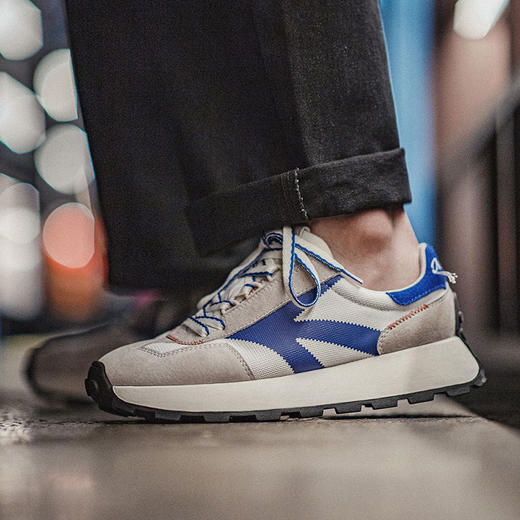 马登探索系列慢跑鞋春夏季新款男运动休闲潮鞋透气厚底华夫阿甘鞋 商品图0