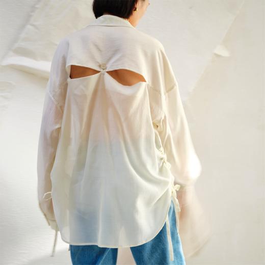 LIYIHAN通透感宽松衬衫Y242C03178 商品图3