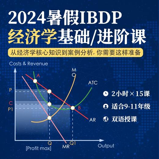 2024年暑假 IBDP经济学系列课 商品图0