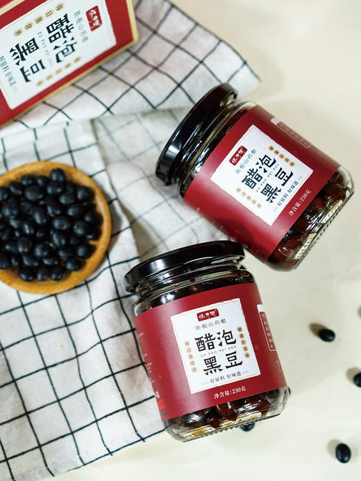 【店选】古法工艺铁棍山药醋泡黑豆  230g/瓶 商品图2