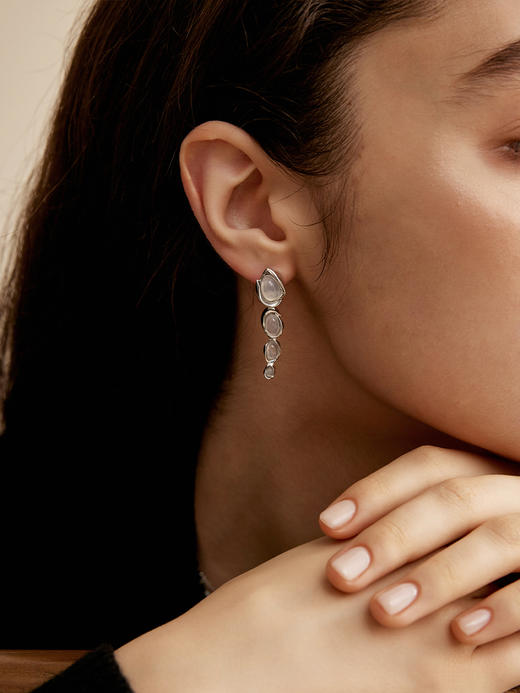 monSecret｜SW020103 涟漪耳钉【MOTION】 [ 银  ] 商品图1