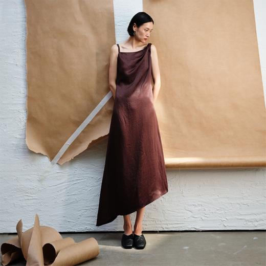 LIYIHAN醋酸吊带连衣裙Y241L03016 商品图0