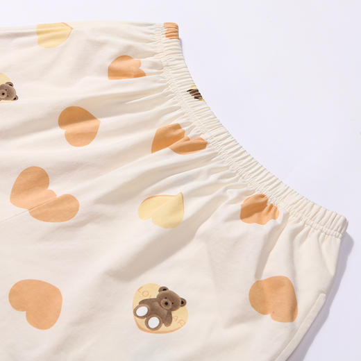 都市丽人生活家居春夏睡衣女32支CVC单面家居服薄款短袖短裤女士棉质套装LH42F5 商品图8