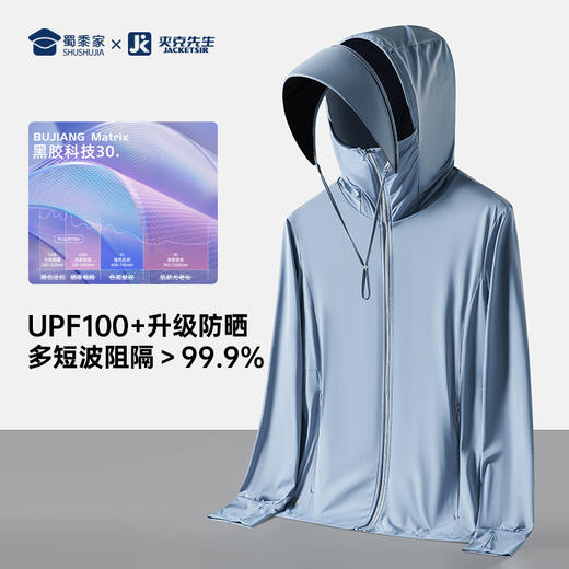 【实付满399送保温杯】【黑胶冰丝防晒衣】户外休闲运动外套 透气轻薄防晒皮肤衣J405
 商品图2