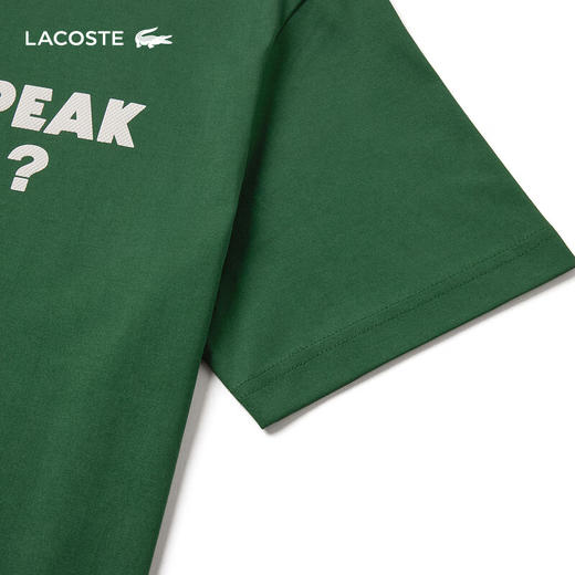 Lacoste法国鳄鱼男女同款新款时尚百搭短袖T恤TH0134-98 商品图8