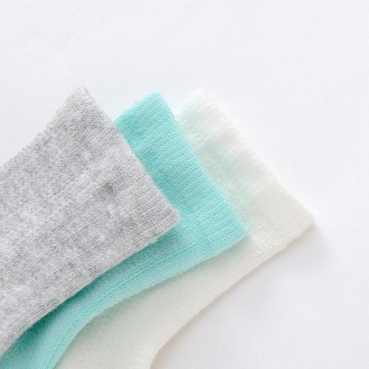 英氏新生婴儿袜子宝宝防滑袜四季薄款A级防菌3双装188A6832 188A6834 商品图2