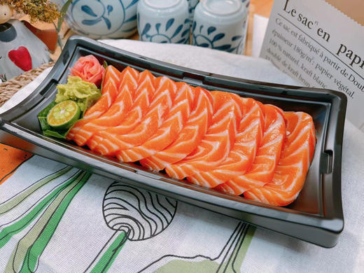 三文鱼脊背刺身大份（250g-260g）9-11片，自取可用 商品图1