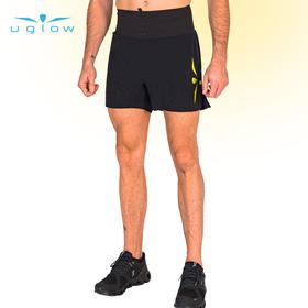 UGLOW男款3.5寸带内衬越野跑短裤 SHORT SPEED FREE AERO 5 ​跑马拉松比赛越野跑步健身运动