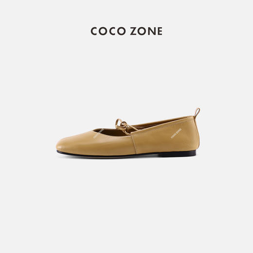 COCO ZONE2024设计感小众圆头平底鞋复古通勤风单鞋CC2A0193 商品图0